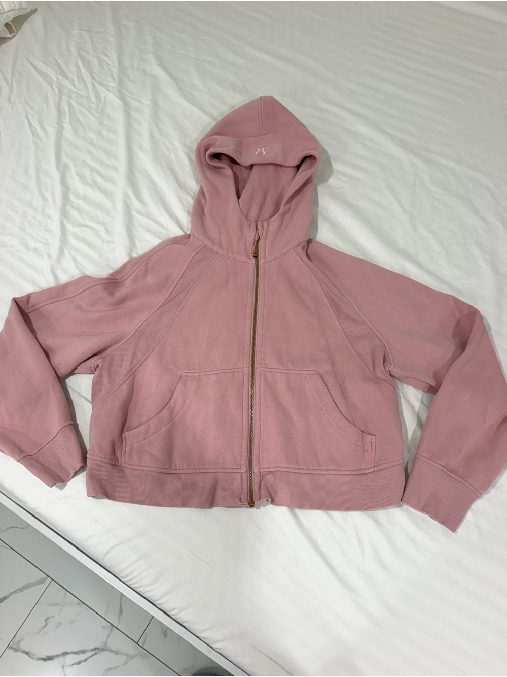 lululemon Pink Zip-Up Hooded Jacket